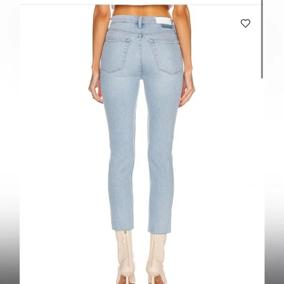RE/DONE 90's High Rise Ankle Crop Jeans Size 25 - Picture 3 of 8